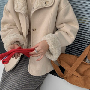 Soft Lapel Reversible Fur Coat