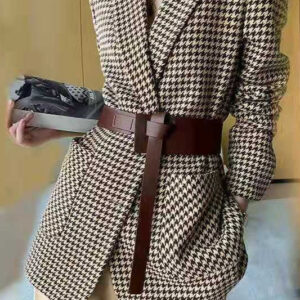 Houndstooth Wool Blazer